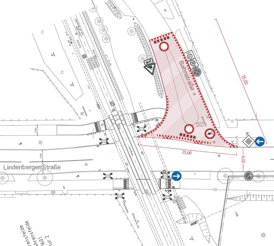 2. Abschnitt Bahnübergang Ahrensfelde Lindenberger Straße © Gemeinde Ahrensfelde