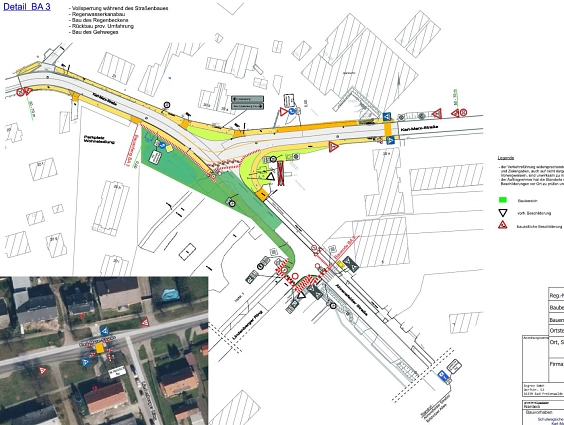 Bauabschnitt 3 - Knotenpunkt Karl-Marx-Str © Gemeinde Ahrensfelde